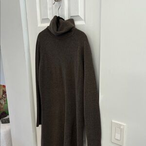 Quince Women’s Brown Cashmere Sweater dress